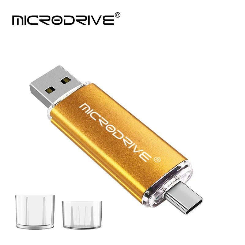 Type-C OTG Flash Drive - Dual Connector, 4GB to 128GB
