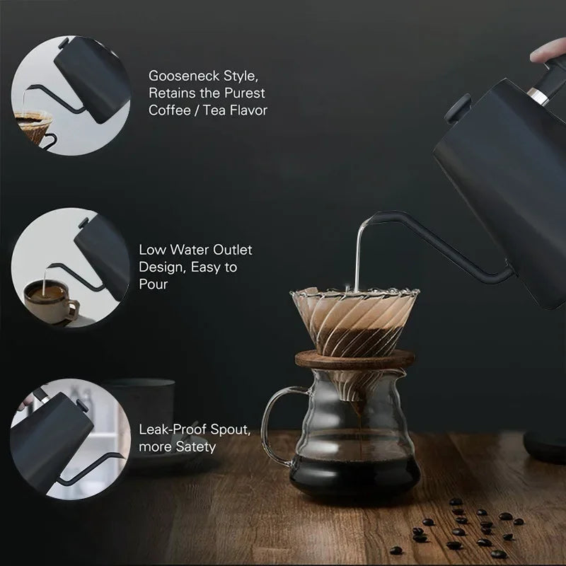 1200W Gooseneck Electric Kettle - detail view