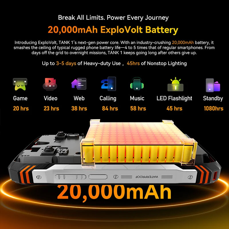 Blackview Oscal TANK 1 Rugged 5G Phone - 6.78" 2.4K 120Hz