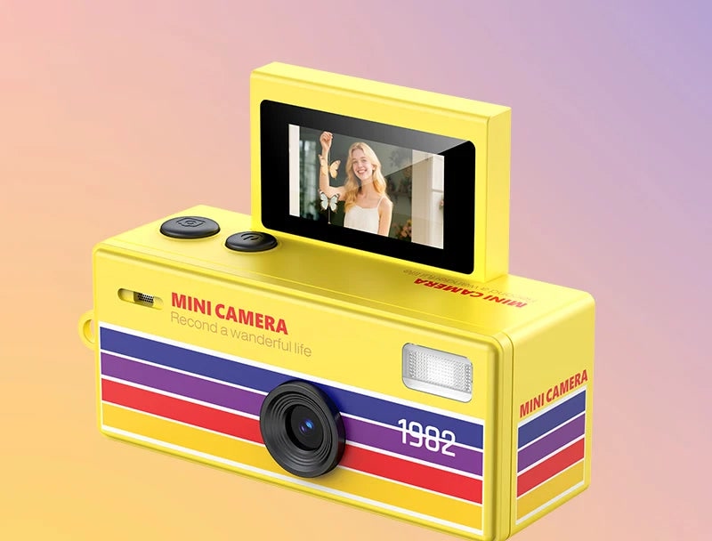 Mini thumb camera in yellow