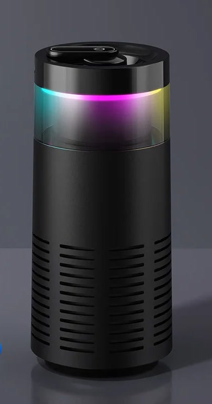 Car air purifier in black