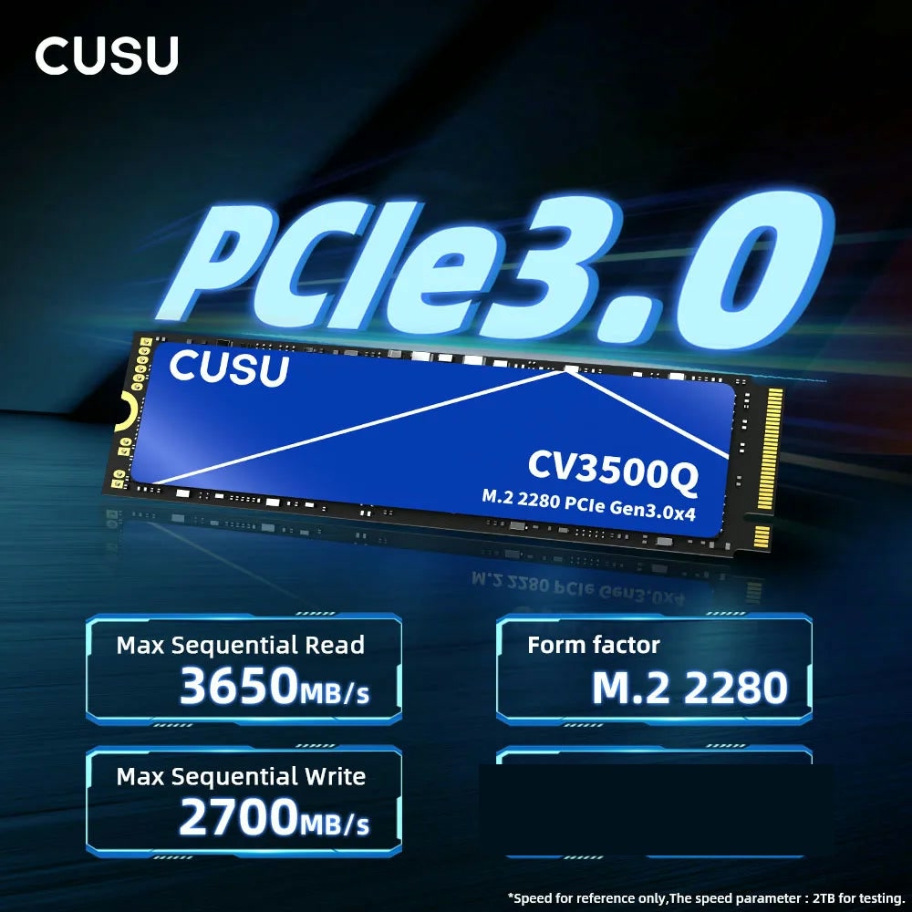 CUSU M.2 NVMe Internal SSD - 512GB to 2TB PCIe 3.0