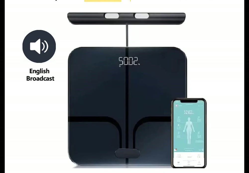 Voice Broadcast Body Composition Scale - 8 Electrodes